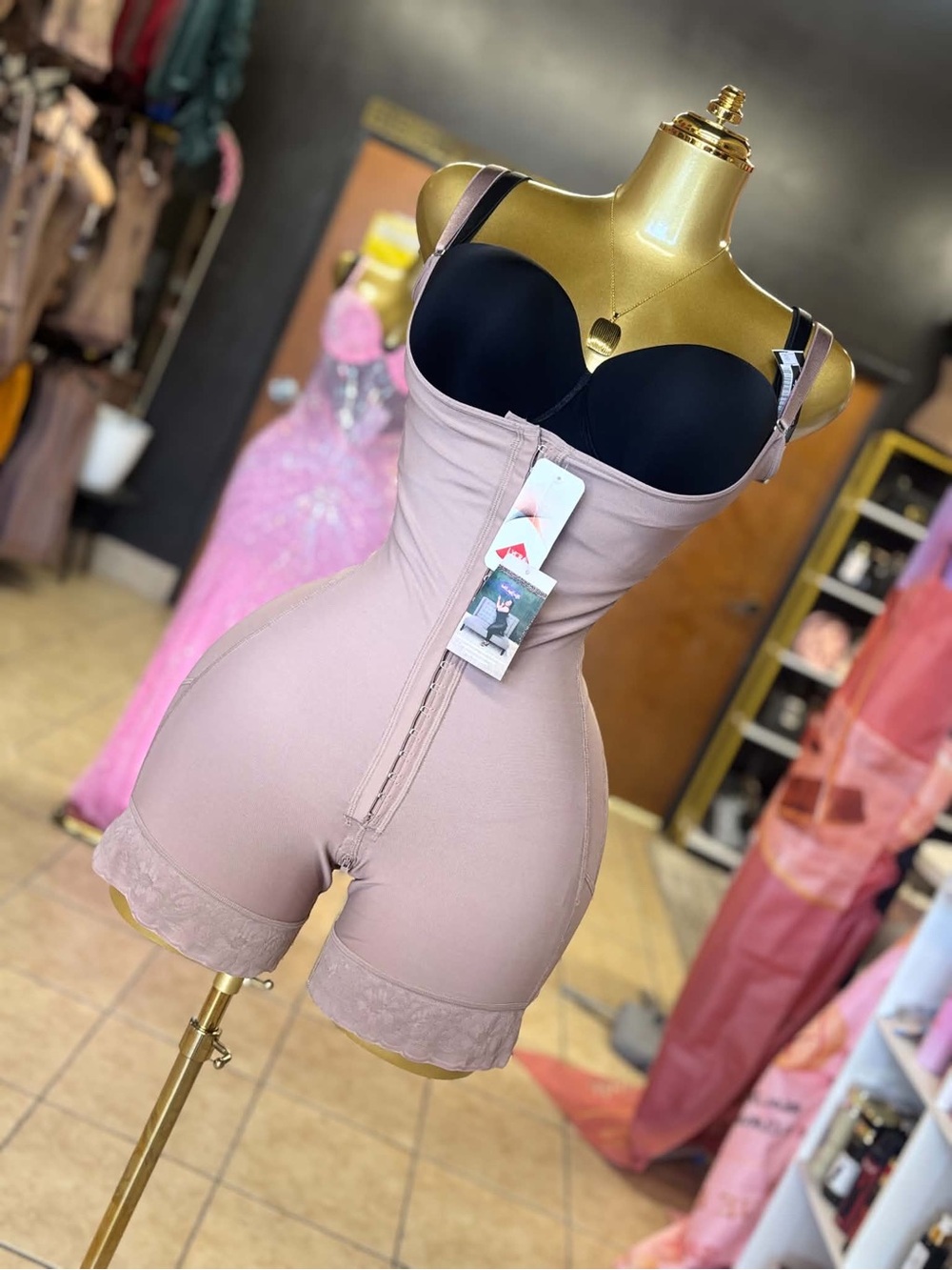 Shapewear Bodysuit - Dusty Rose High-Waist Sculpting Shorts